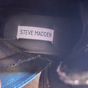 Girls Steve Madden black sparkle boots